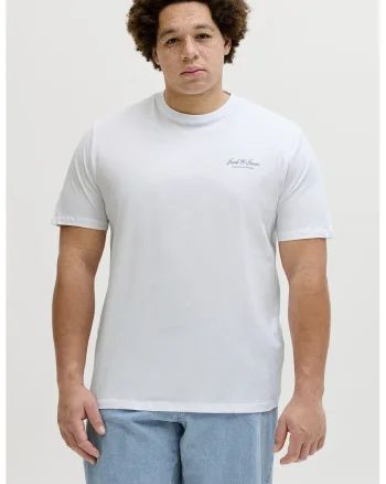 Tricou de bumbac organic cu decolteu la baza gatului, Alb optic