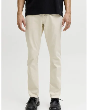 Blugi slim fit cu talie medie, Alb