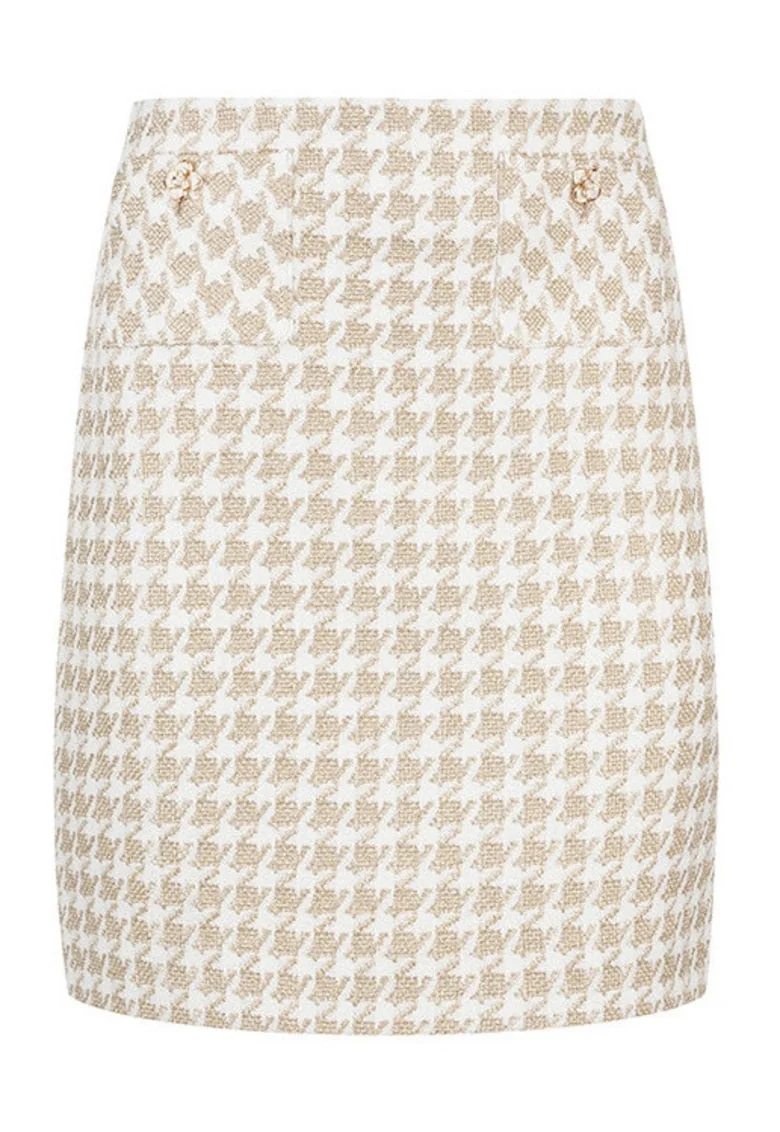 Fusta mini dreapta din tweed