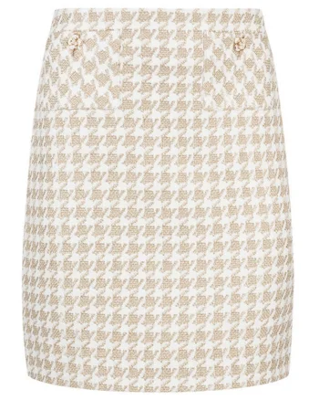 Fusta mini dreapta din tweed