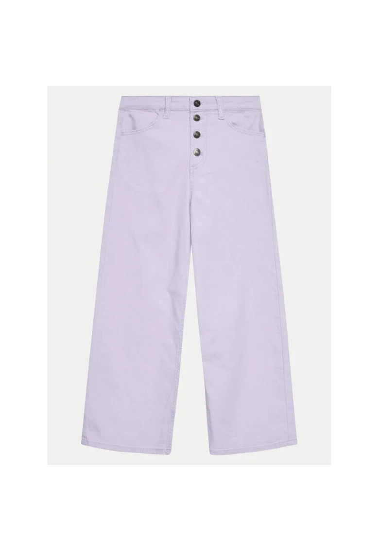 Pantaloni fete,  303816421, Bumbac, Violet, Violet