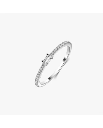 Inel din aur alb Celeste – Diamante