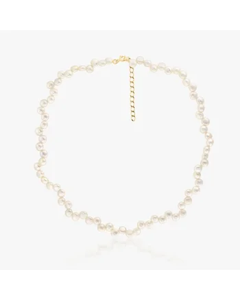Colier din argint Golden Harmony - Perle Naturale
