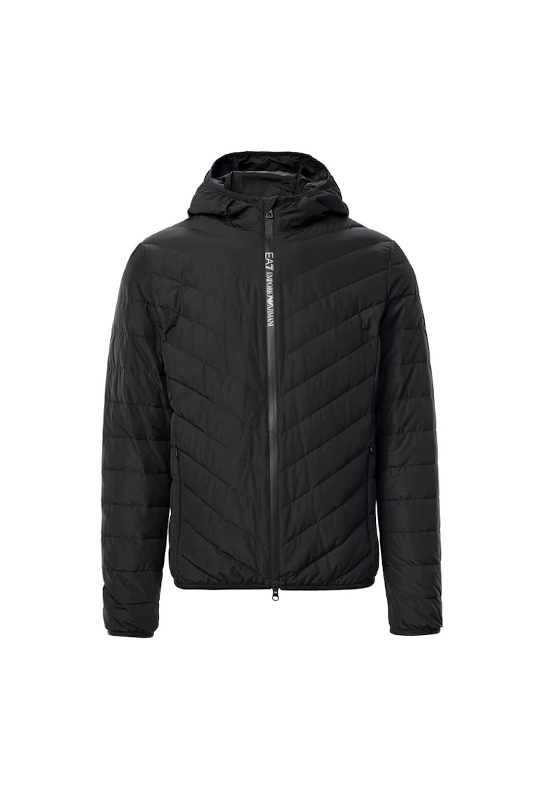 Geaca  pentru Barbati, m down light jacket hoodie, 8NPB14-PNE1Z-1200, Negru, Negru