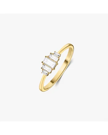 Inel din aur galben Mira – Diamante
