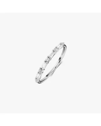 Inel argint Baguette - Zirconiu