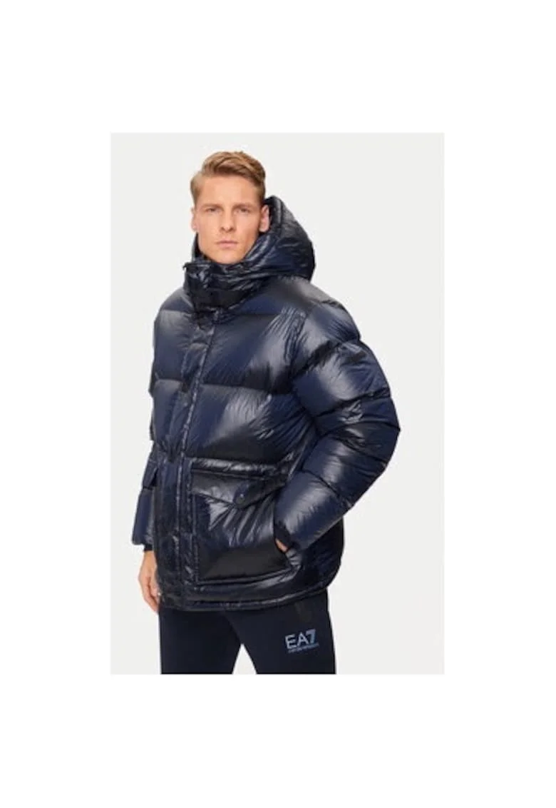 Geaca barbati, Emporio Armani  304211966, Poliamida, Albastru, Albastru