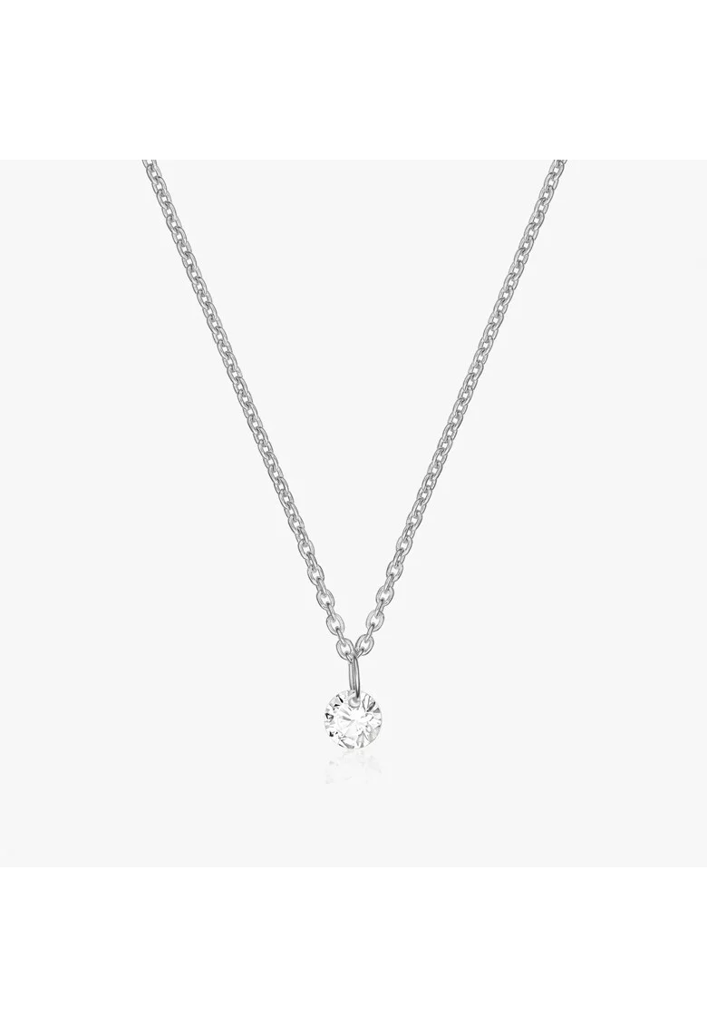 Colier din argint Solitaire - Zirconiu