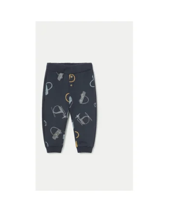 Pantaloni baieti,  304319792, Bumbac/Poliester, Albastru, Albastru