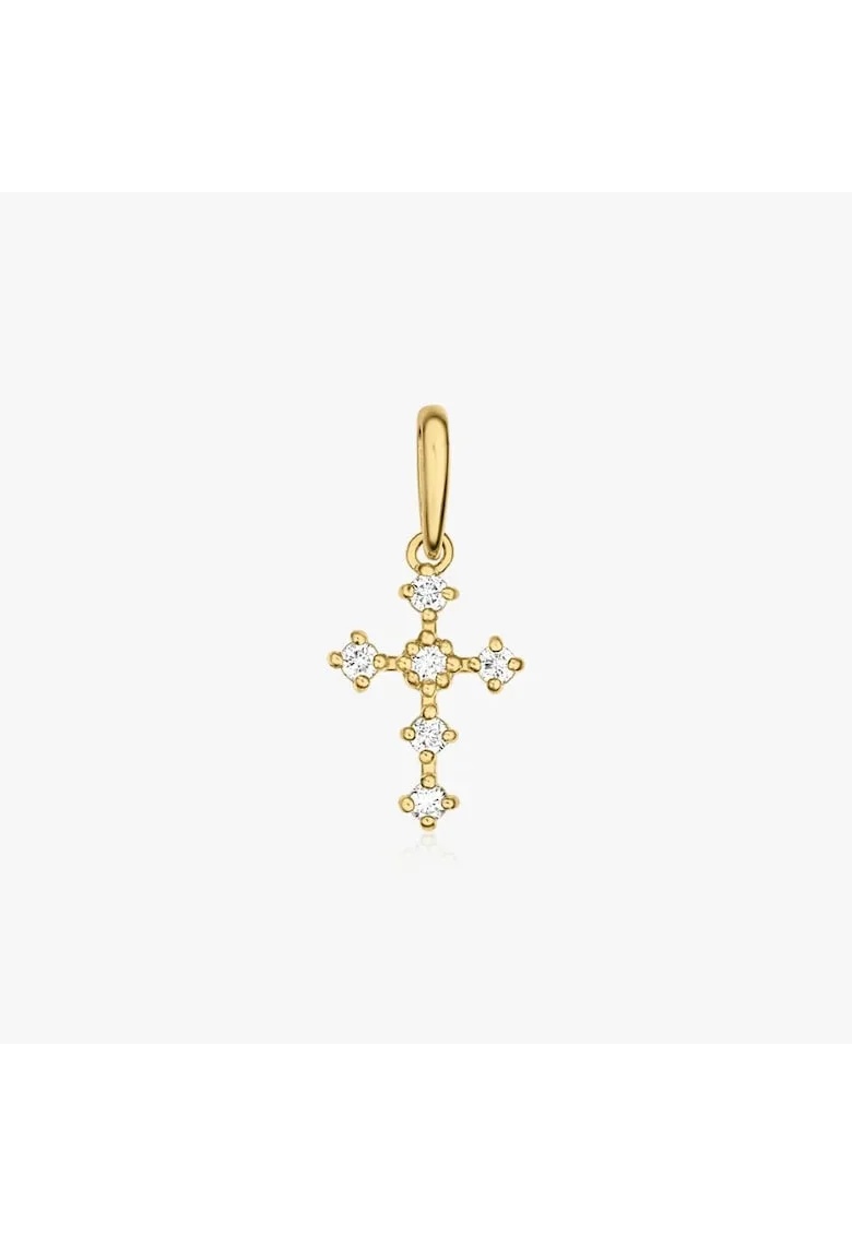 Pandantiv din aur Brilliant Cross - Diamante