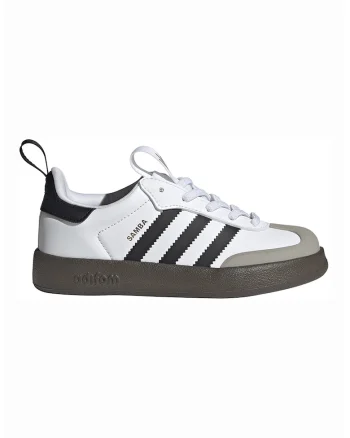 Pantofi sport Adifom Samba 360, Alb/Negru/Maro taupe deschis