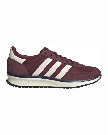 Pantofi sport Run 70s cu insertii din piele intoarsa, Visiniu/Alb fildes