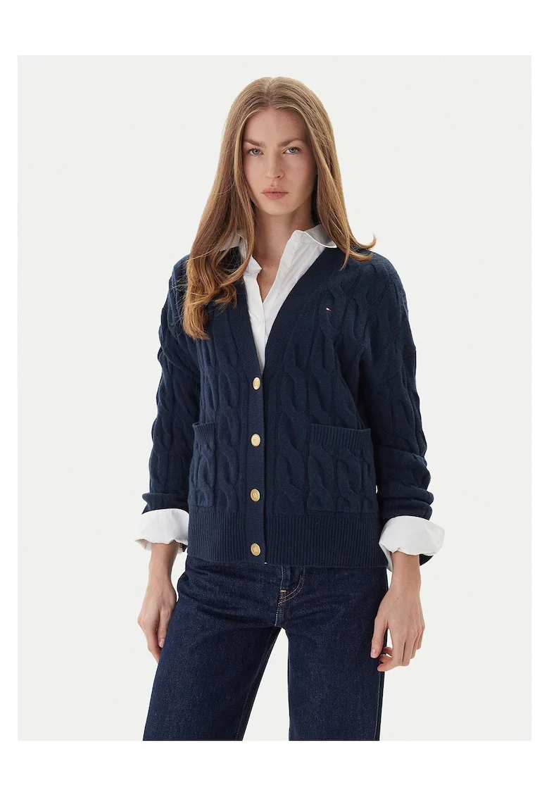 Cardigan de dama  bleumarin,