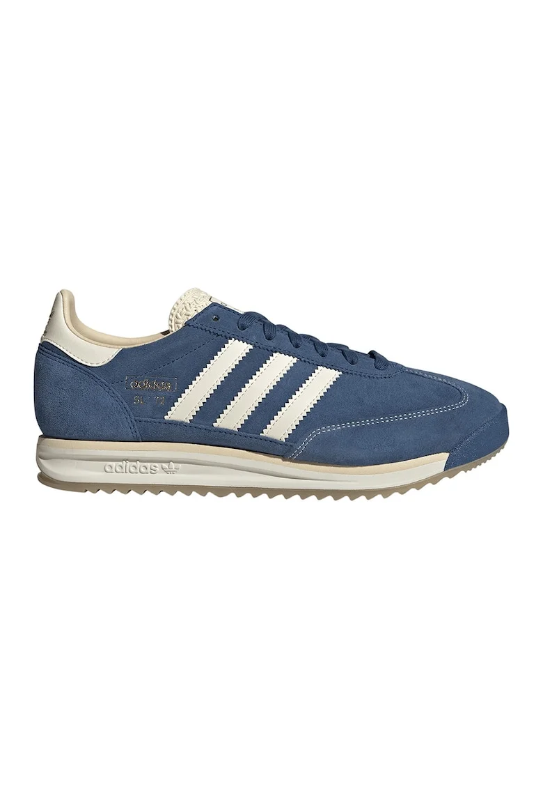 Pantofi sport din piele intoarsa SL72, Alb murdar/Albastru
