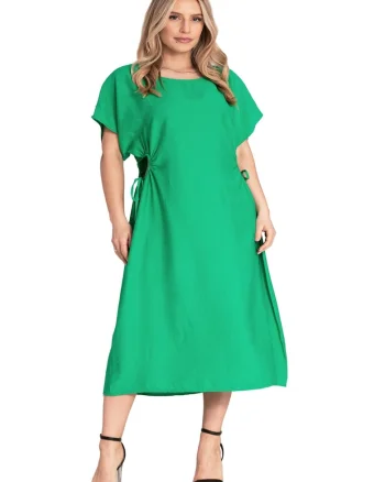 Rochie elegantă lejeră, Rochie midi,  confortabila, material de inalta calitate, eleganta simpla, viscoza,, Verde