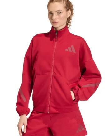 Bluza de trening cu fermoar Z.N.E, Rosu