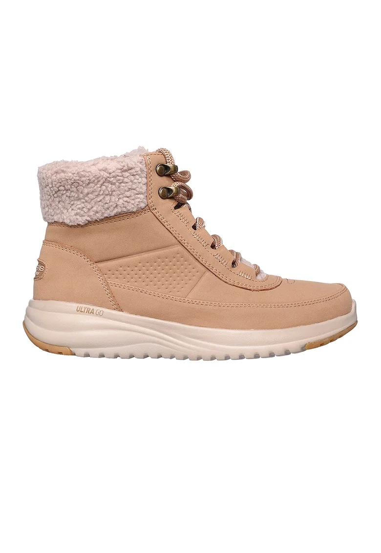 Ghete de piele ecologica On-The-Go, Maro camel