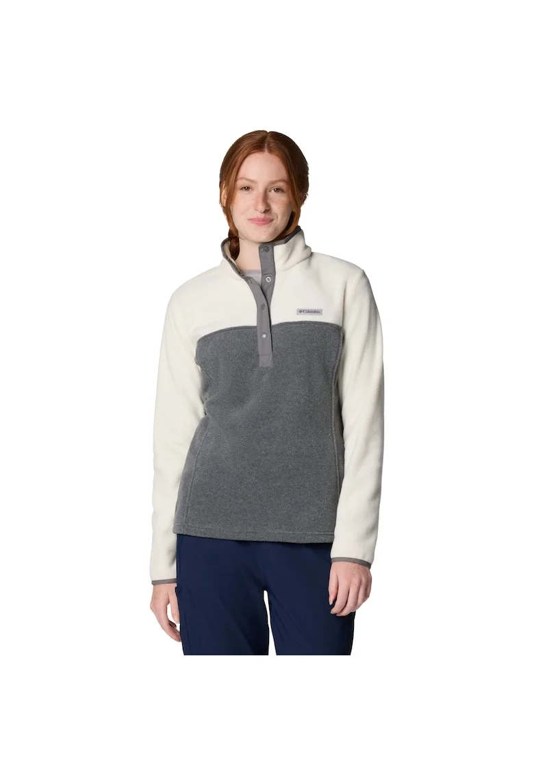 Bluza sport din fleece,  Benton Springs 1/2 Snap Pull Over II 2085651, Gri