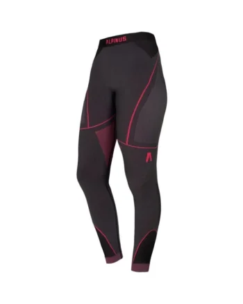 Pantaloni termoactivi dama,  Poliester, Negru/Roz, Gri/Roz