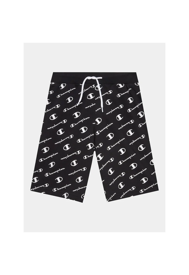 Pantaloni scurti sport Baieti,  302259342, Bumbac, Negru