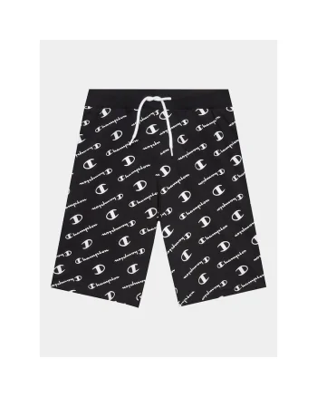 Pantaloni scurti sport Baieti,  302259342, Bumbac, Negru
