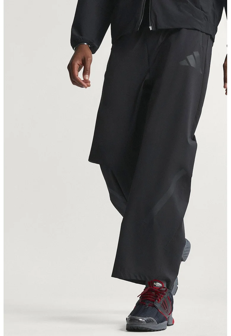 Pantaloni relaxed fit de trening Z.N.E, Negru