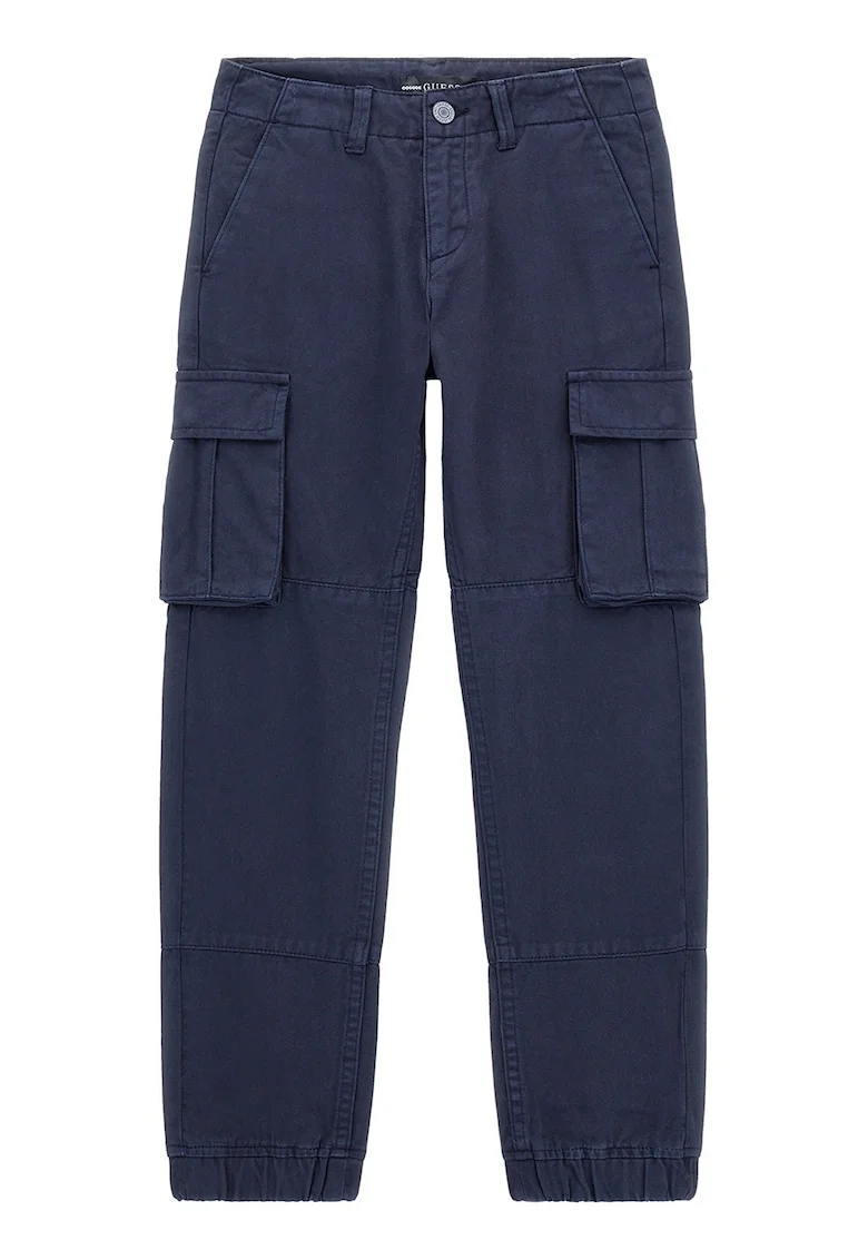 Pantaloni cargo de bumbac, Bleumarin