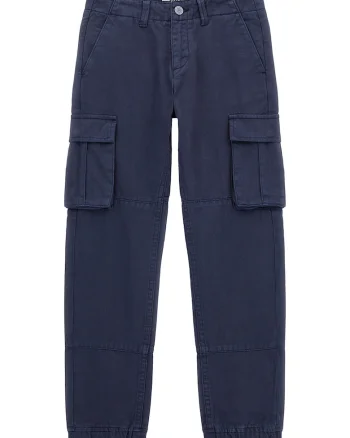 Pantaloni cargo de bumbac, Bleumarin