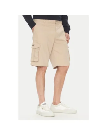 Pantaloni scurti barbati  251BE256CT3511, Bumbac, Bleumarin, Bej