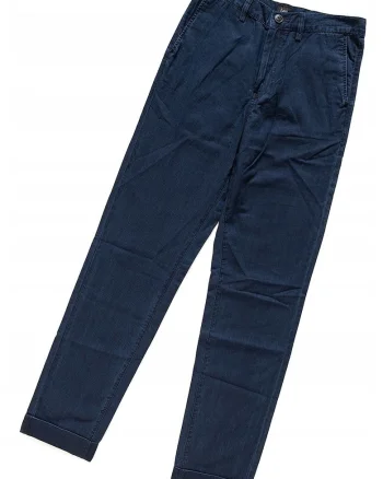 Pantaloni dama  Chino, regular fit, albastru, bumbac/elastan,