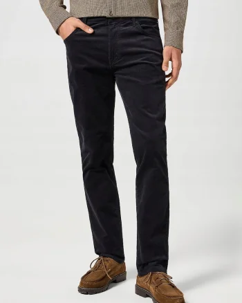 Pantaloni barbati  GREENSBORO, regular fit, negru, bumbac si elastan,