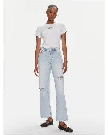 Blugi dama,  Albastru Straight Fit