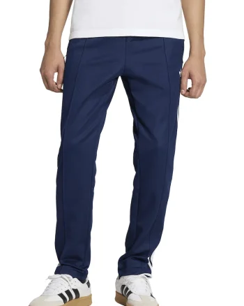Pantaloni de trening slim fit cu snururi de ajustare, Alb/Bleumarin