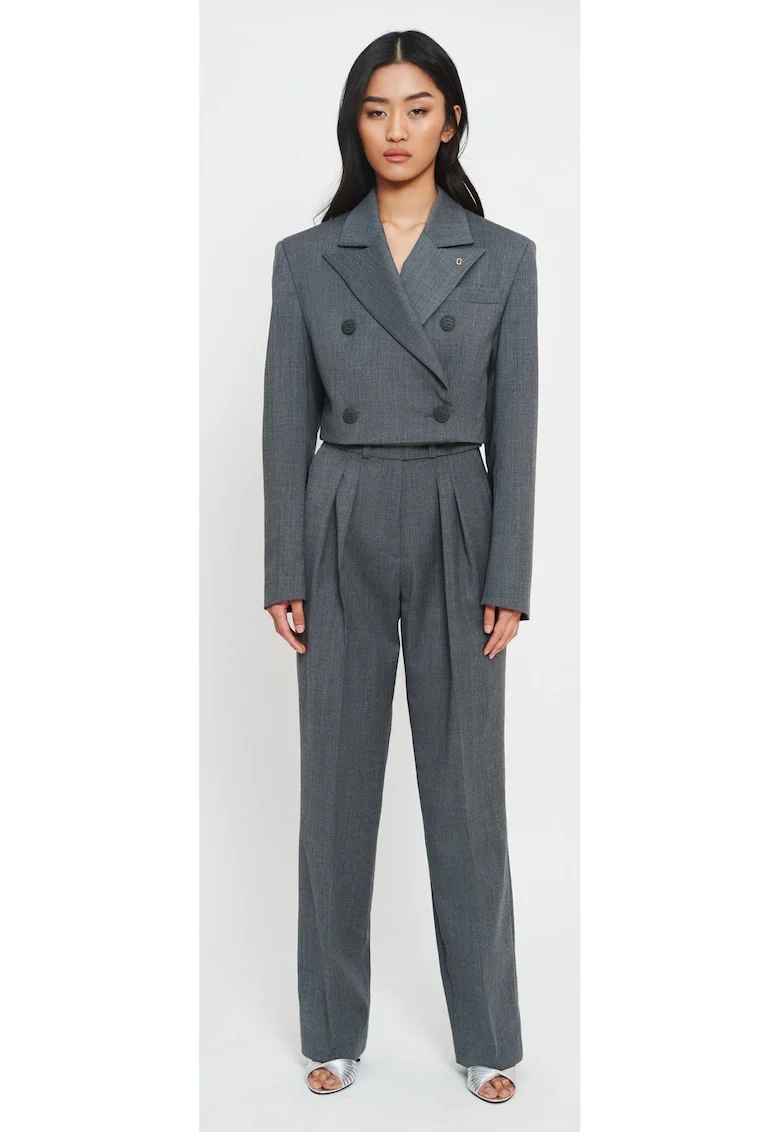 Elegant Pantaloni Gri, Gri
