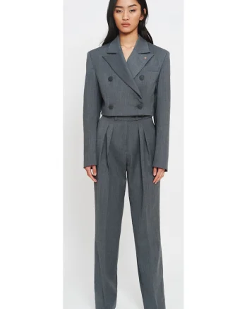 Elegant Pantaloni Gri, Gri