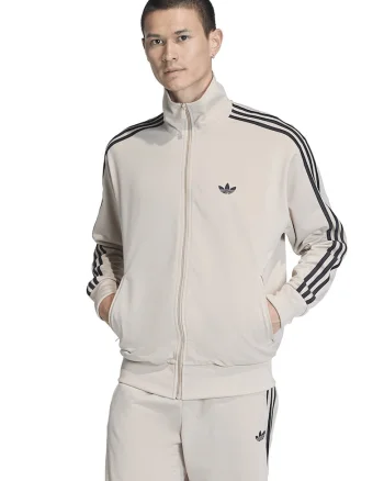 Bluza de trening cu fermoar si guler inalt Firebird, Negru/Gri deschis