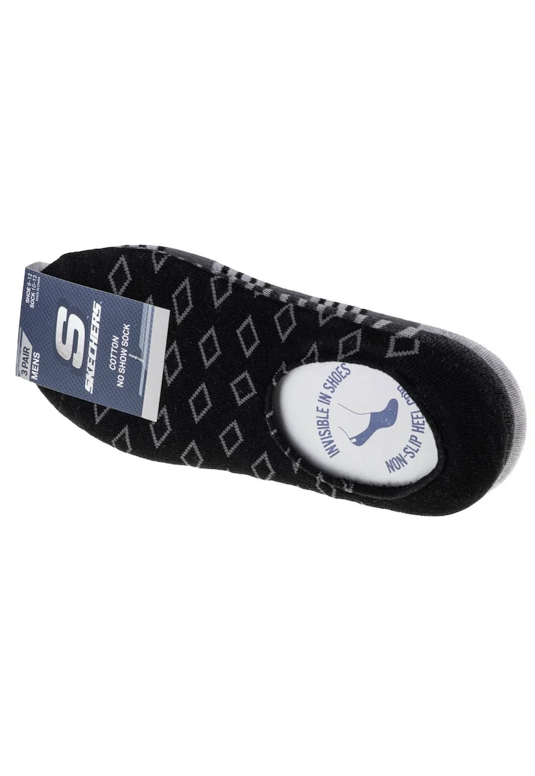 Sosete,  3pk Mens Invisibles Socks S113816-GRY, Gri,