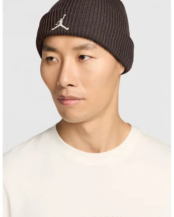 Caciula unisex cu broderie logo Terra, Maro inchis