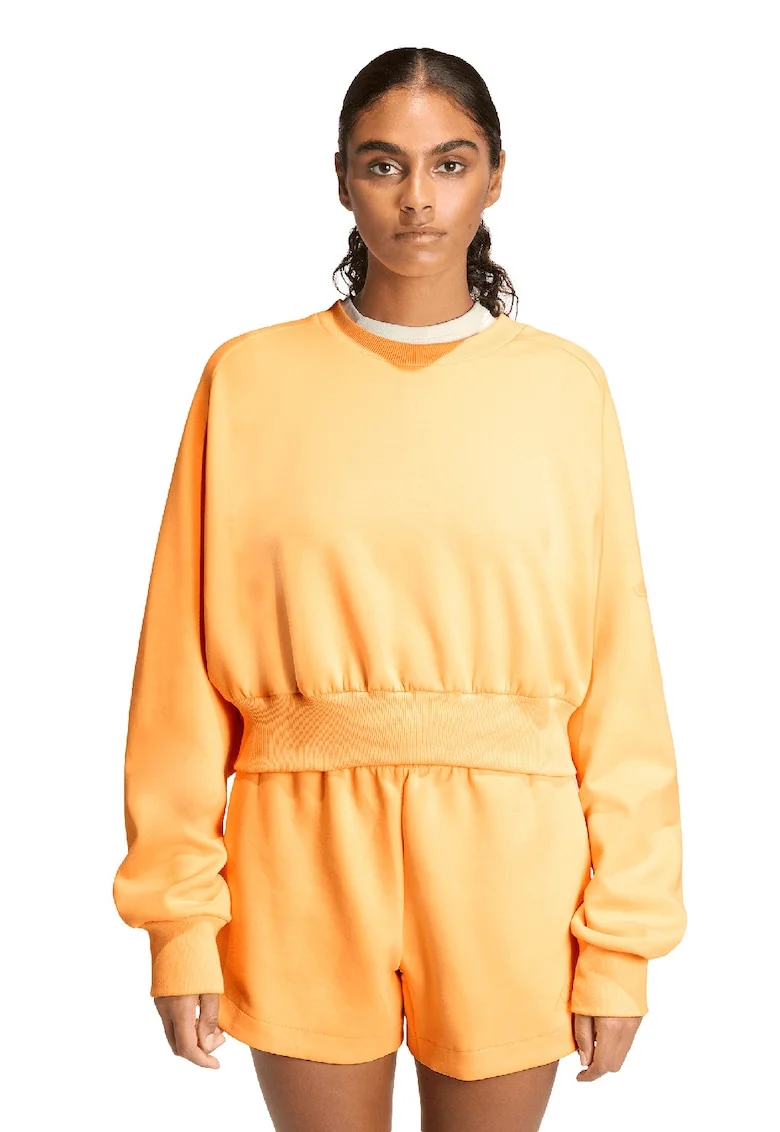 Bluza de trening din amestec de modal cu croiala lejera Soft Lux, Portocaliu deschis