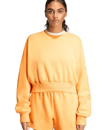 Bluza de trening din amestec de modal cu croiala lejera Soft Lux, Portocaliu deschis