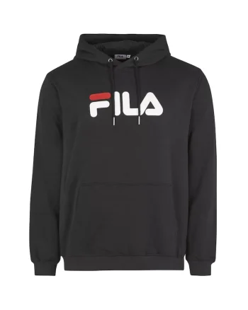 Hanorac unisex cu logo supradimensionat Barumini, Negru