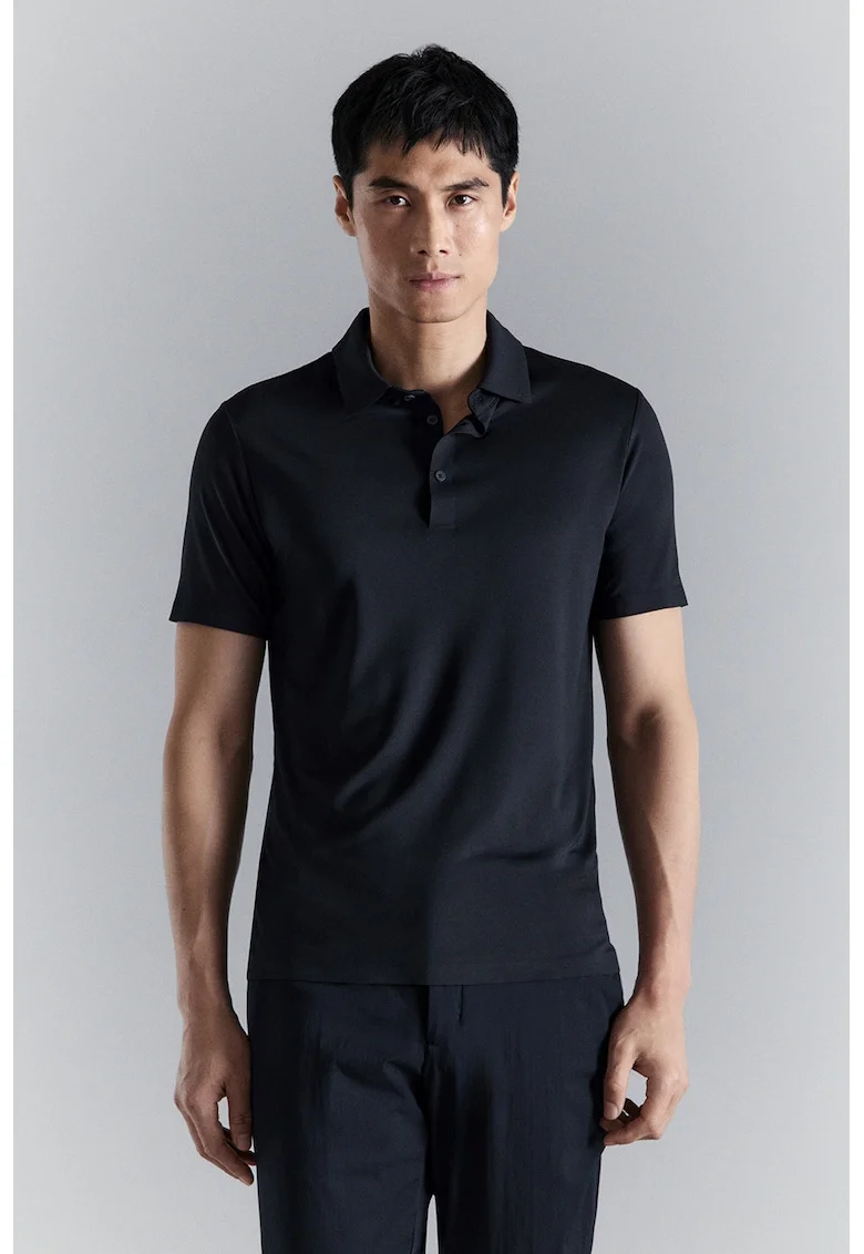 Tricou polo slim fit, Albastru ultramarin