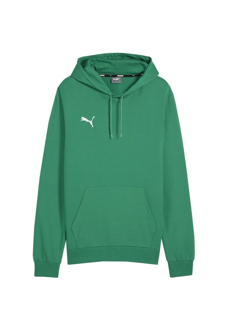 Hanorac barbati Puma Team Goal Casuals, verde, bumbac, gluga reglabila