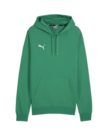 Hanorac barbati Puma Team Goal Casuals, verde, bumbac, gluga reglabila