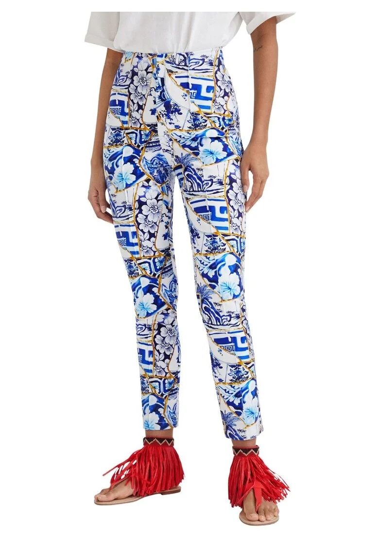 Pantaloni crop slim fit Stella Jean,