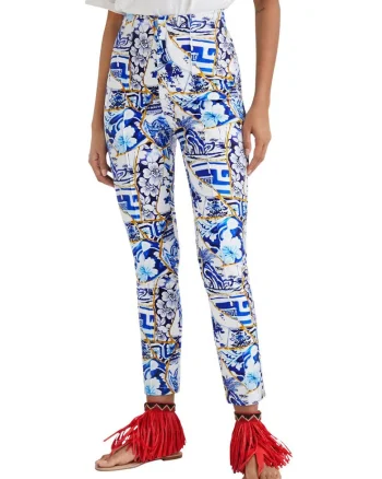 Pantaloni crop slim fit Stella Jean,