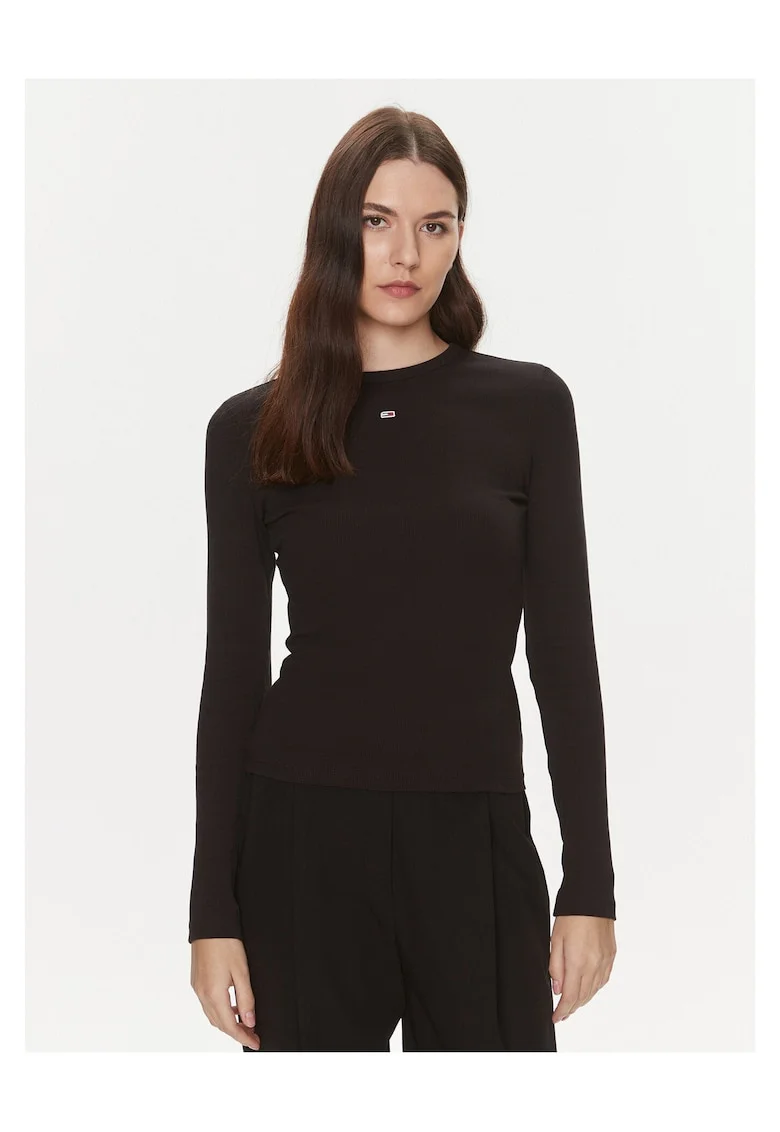 Bluza dama,  negru, material elastic,