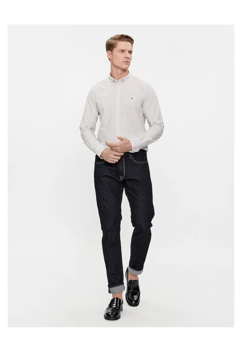 Camasa barbati  albastru, cu model