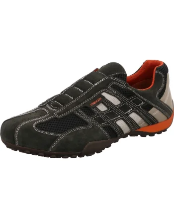 Pantofi sport barbati  Snake, Material textil, Negru, Negru