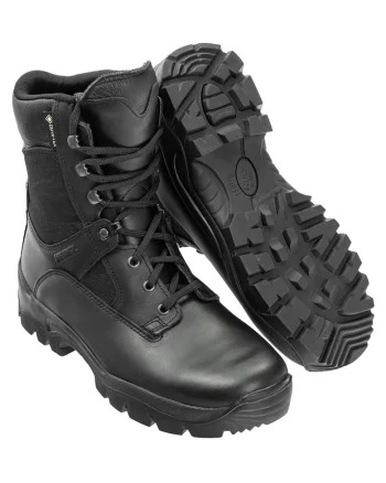 Ghete de drumetie,  Piele naturala/Nailon, Negru, Negru